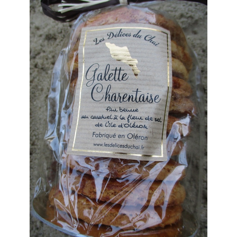 sachet de galette charentaise pur beurre, au caramel