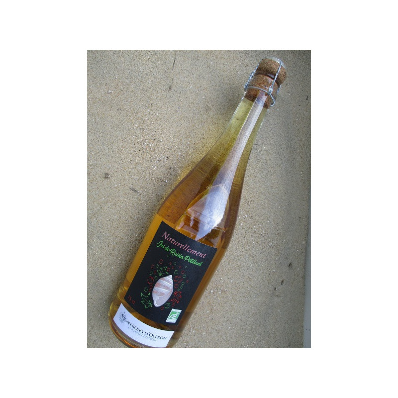 jus de raisin blanc gazeifié bio