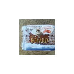 caramels au beurre salé dans une boite déco fort boyard.
