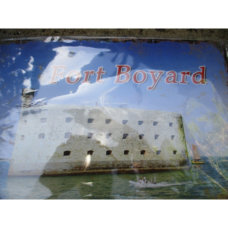 plaque métal déco fort boyard
