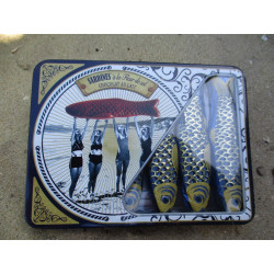 Sardines à la fleur de sel chocolat au lait.