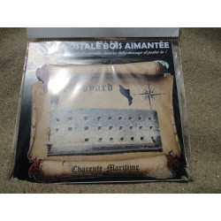 carte postale fort boyard bois aimantée