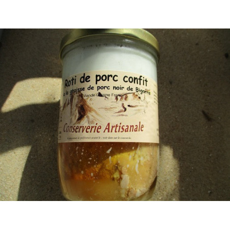 roti de porc confit a la graisse de porc noir de bigorre - Epicerie salée