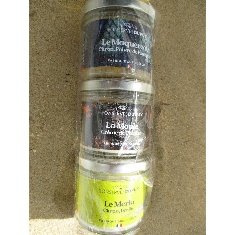 lot de trois patés de la mer