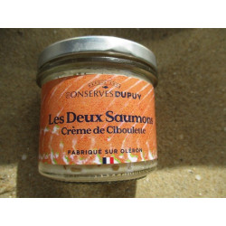 les deux saumons crème de ciboulette