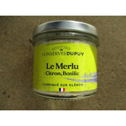 le merlu citron, basilic.